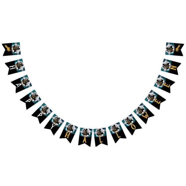 Banderines Espeluznante fiesta de Halloween en casa (Todo)