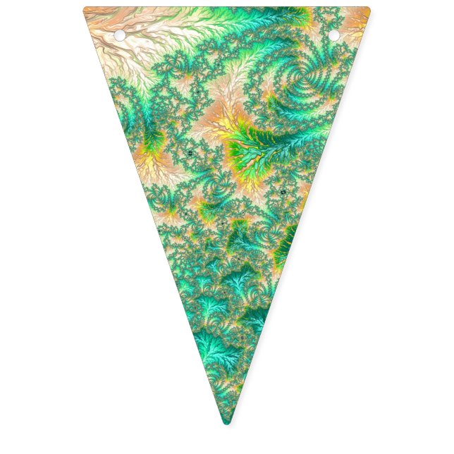 Banderines Espiral de resumen trippy vibrante bohemia (Primera bandera)