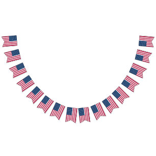 Banderines Estados Unidos de América USA fiesta patriótica