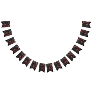 Banderines Estandarte de Bunting de Arco Gótico Oscuro