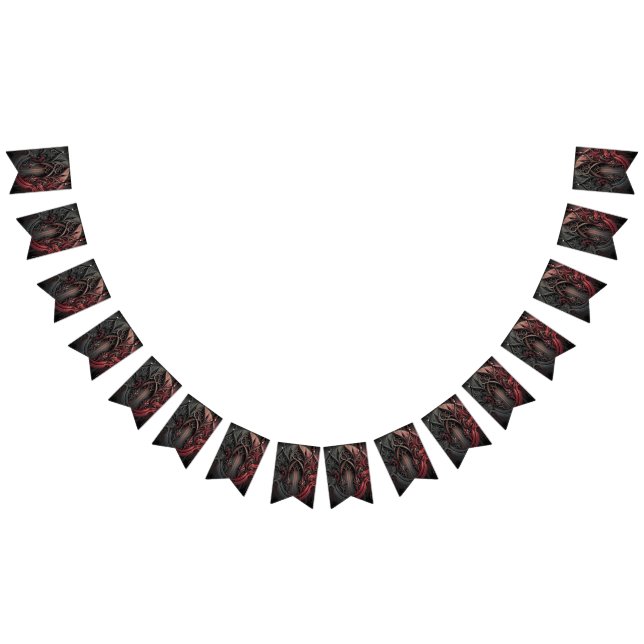 Banderines Estandarte de Bunting de Arco Gótico Oscuro (Todo)