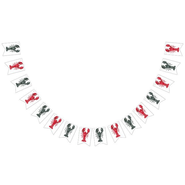 Banderines Estandarte de Crustáceo Alegre (Todo)