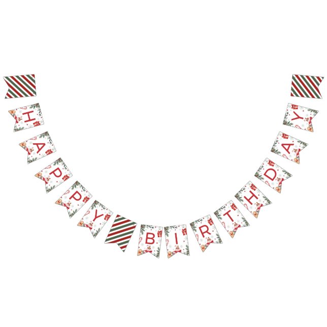 Banderines Estandarte de cumpleaños de Cocoa de invierno (Todo)