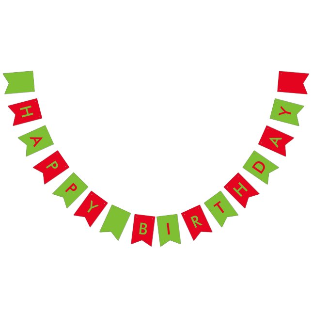 Banderines Estandarte de cumpleaños feliz (Todo)