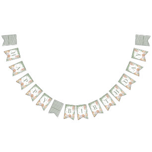 Banderines Estandarte de cumpleaños Wild One Jungle