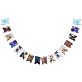 Banderines Estandarte de fotos de despedida de soltera Blue L