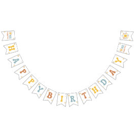 Banderines Estandarte de un niño feliz