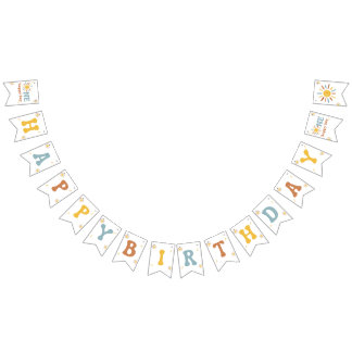 Banderines Estandarte de un niño feliz