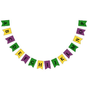 Banderines Estandarte personalizado de mardi gras