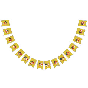 Banderines Estrella azul blanca roja