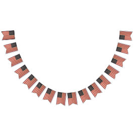 Banderines Estrellas antiguas y rayas estadounidenses