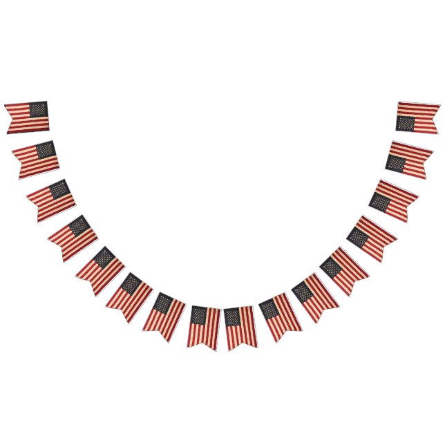 Banderines Estrellas antiguas y rayas estadounidenses (Todo)