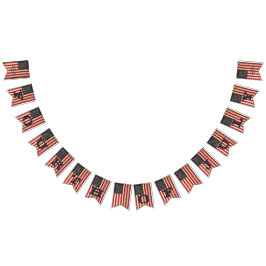 Banderines Estrellas antiguas y rayas estadounidenses