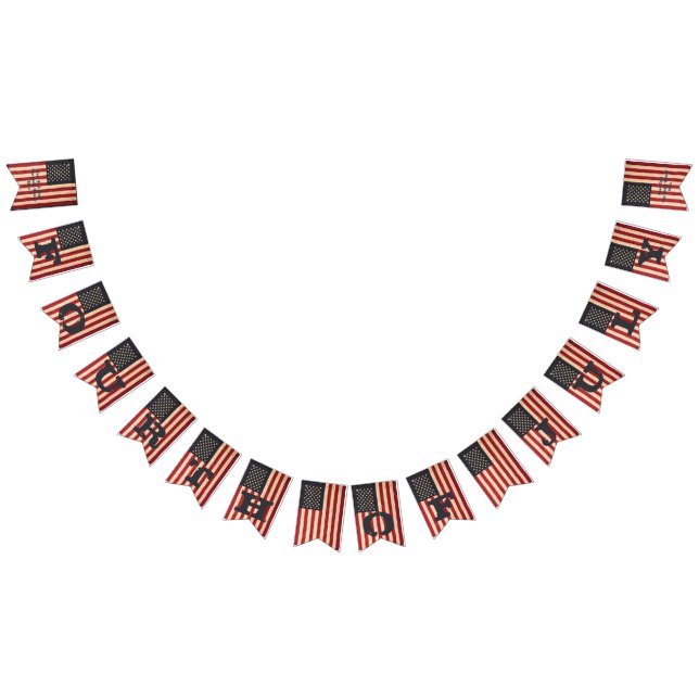 Banderines Estrellas antiguas y rayas estadounidenses (Todo)