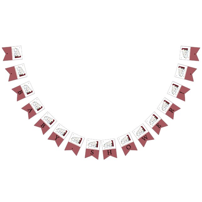 Banderines Estrellas de caída elegantes, Baby Shower Chica (Todo)