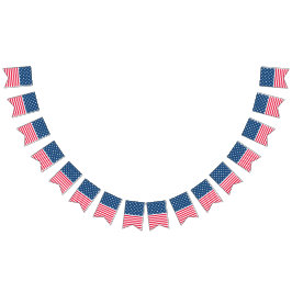 Banderines Estrellas y rayas | 4 de julio