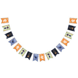 Banderines Fantasma, gato, murciélago y raven