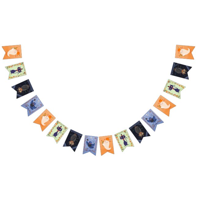 Banderines Fantasma, gato, murciélago y raven (Todo)