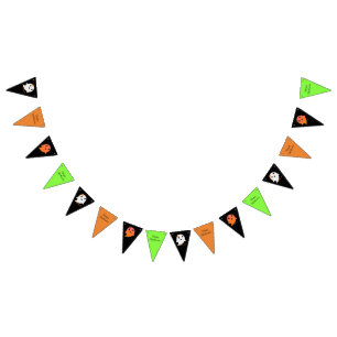 Banderines Fantasma lindo de Halloween