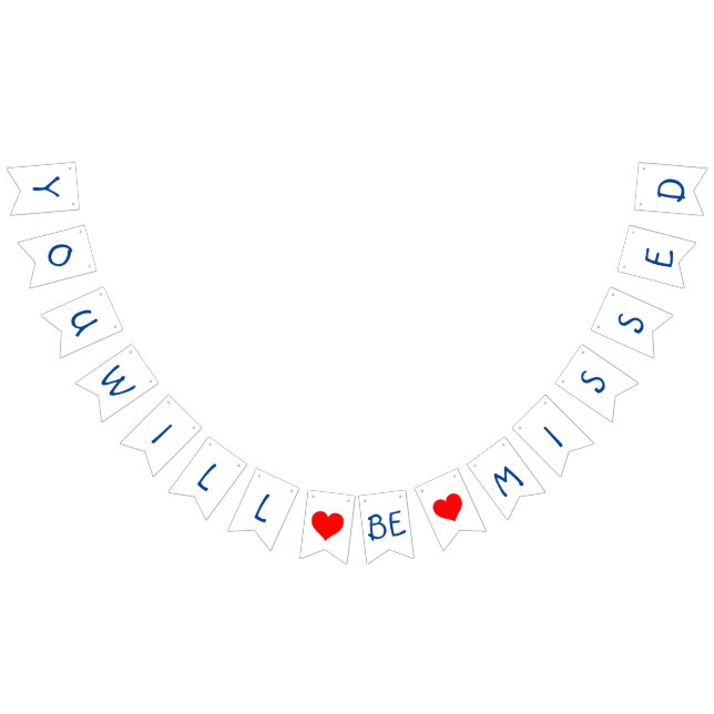 Banderines Farewell bunting banner (Todo)