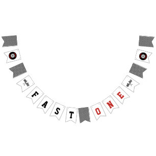 Banderines FAST ONE Carreras 1º cumpleaños