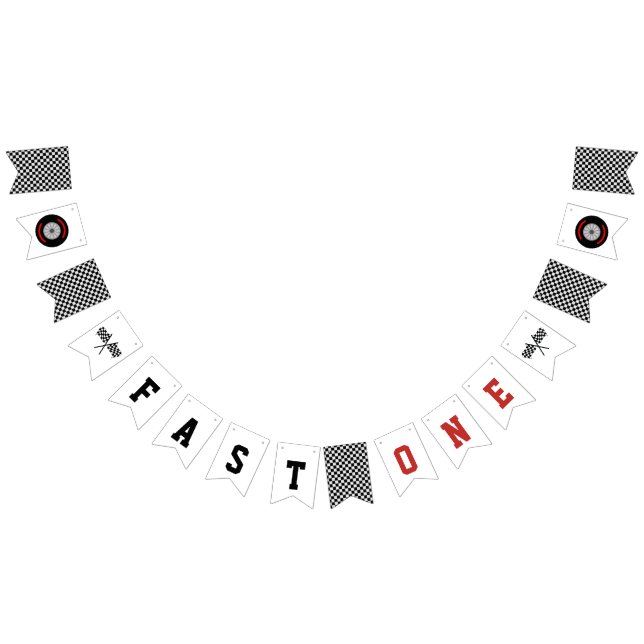 Banderines FAST ONE Carreras 1º cumpleaños (Todo)