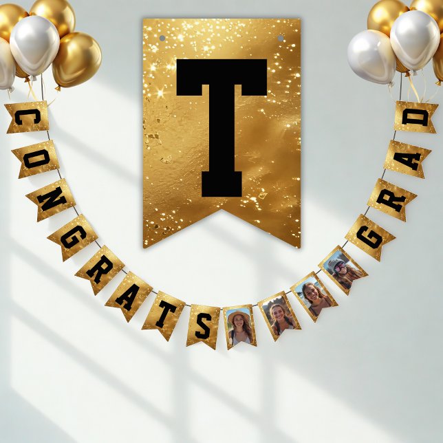 Banderines Faux Gold CONGRATULATIONS! sparkling Party (Subido por el creador)