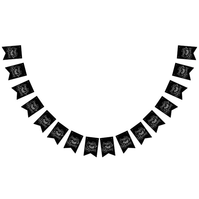 Banderines Felices murciélagos de Halloween jack o lantern (Todo)