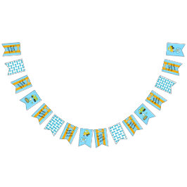 Banderines Felices Suspendedores de Cumpleaños y Bow Tie