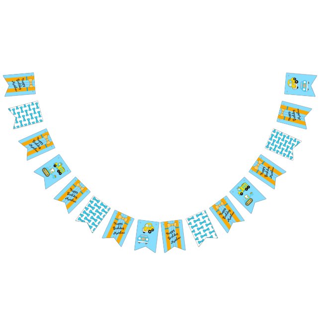 Banderines Felices Suspendedores de Cumpleaños y Bow Tie (Todo)