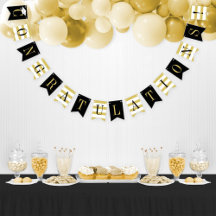 Felicidades Fiesta de Graduación Moderna de Oro Ne