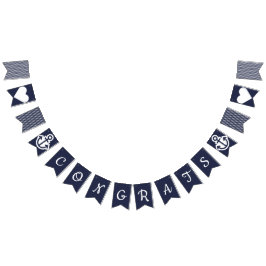 Banderines Felicidades por la Bunting Nautical