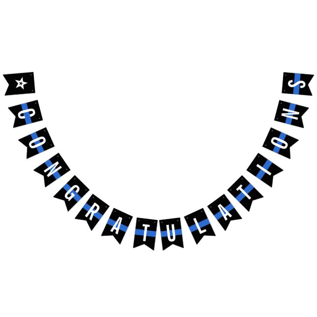 Banderines Felicitaciones a los oficiales de policía encargad (Todo)