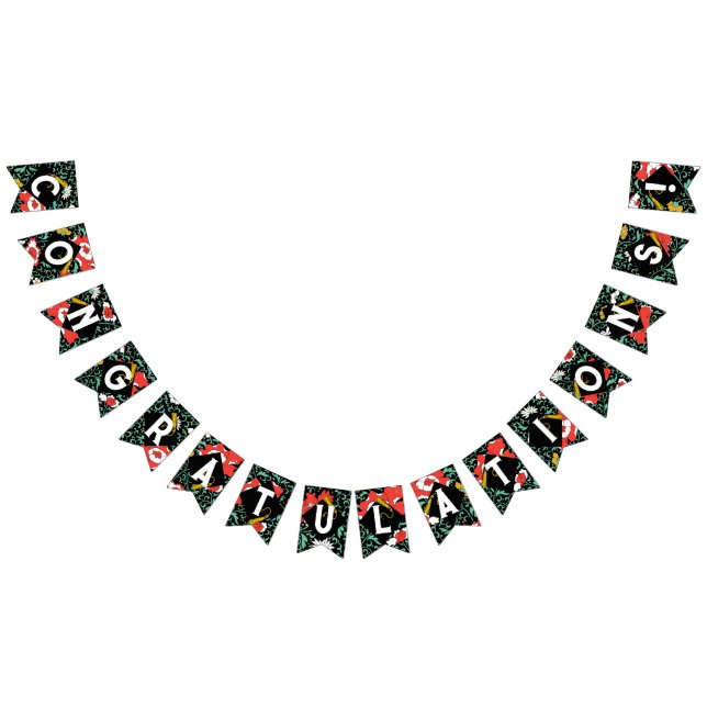 Banderines Felicitaciones al partido de graduación (Todo)