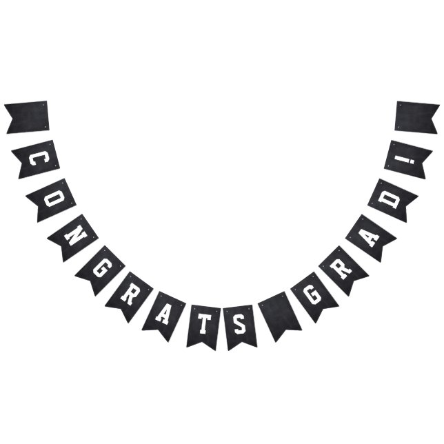 Banderines Felicitaciones Grad Chalkboard Bunags (Todo)