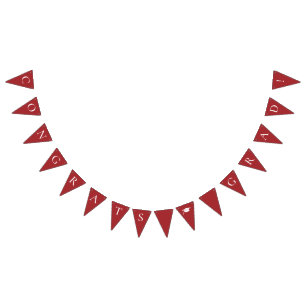 Banderines Felicitaciones Grad Red