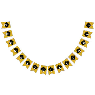 Banderines Felicitaciones por graduación de oro