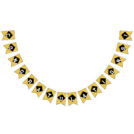 Banderines Felicitaciones por graduación de oro