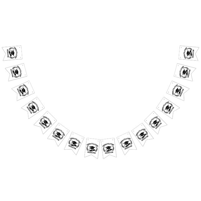 Banderines Felicitaciones por la graduación Bunting Banner (Todo)