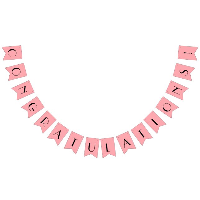 Banderines Felicitaciones Rosadas (Todo)