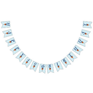 Banderines Feliz 40 cumpleaños elegante cabeza de Apple Lady