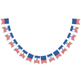 Banderines Feliz 4 de julio, Estrellas y franjas de la bander