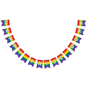 Banderines Feliz Año Personalizado Orgullo Gay Orgullo LGBT A
