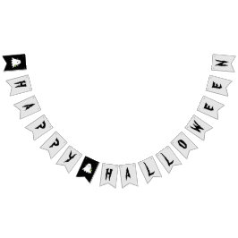 Banderines Feliz banner de la fiesta fantasma de Halloween
