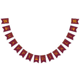 Banderines Feliz celebración del Diwali