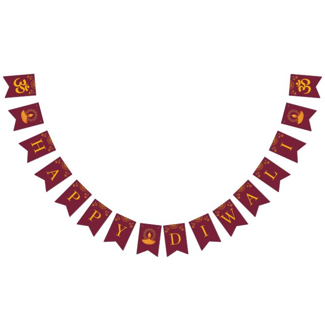 Banderines Feliz celebración del Diwali (Todo)