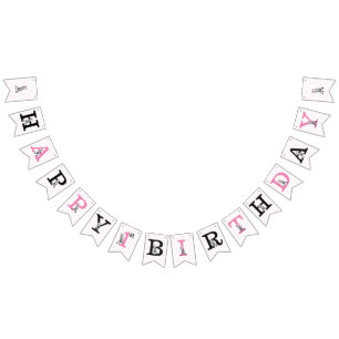 Banderines Feliz cumpleaños