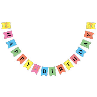 Banderines Feliz cumpleaños 