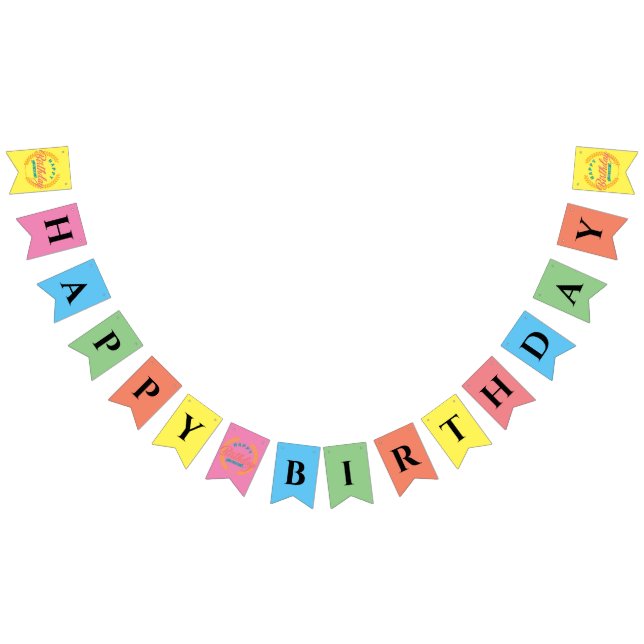 Banderines Feliz cumpleaños  (Todo)