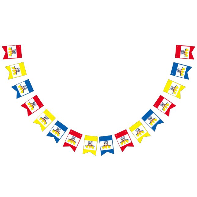 Banderines Feliz cumpleaños 100 (Todo)